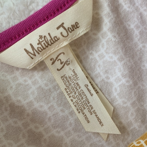 Matilda Jane Enchanted Garden Seabean Mixed Print Tank Top 2 EUC - Picture 7 of 12